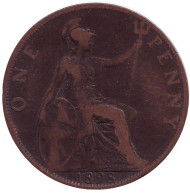 Монета 1 пенни. 1898 год, Великобритания. Монета 1 пенни. 1898 год, Великобритания.