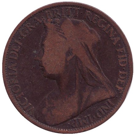 Монета 1 пенни. 1898 год, Великобритания. Монета 1 пенни. 1898 год, Великобритания.