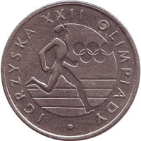 XXII летние олимпийские игры. Москва 1980. Монета 20 злотых, 1980 год, Польша.