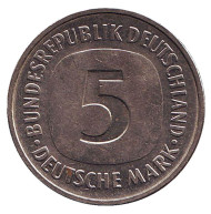 Монета 5 марок. 1983 год (D), Германия. Монета 5 марок. 1983 год (D), Германия.