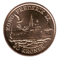 Монета 20 крон. 2012 год, Дания. Паром "Король Фредерик IX". Монета 20 крон. 2012 год, Дания. Паром "Король Фредерик IX".