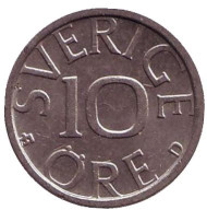 Монета 10 эре. 1988 год, Швеция. Монета 10 эре. 1988 год, Швеция.