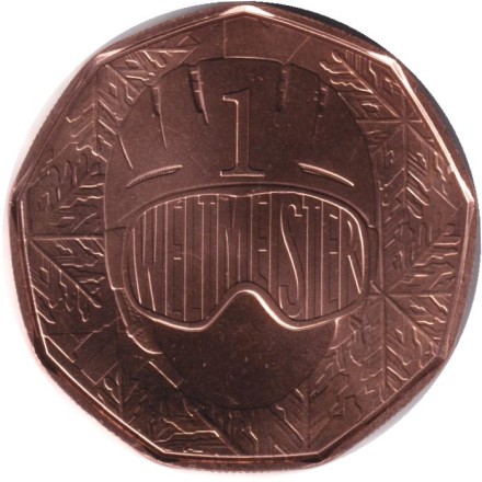 Монета 5 евро. 2024 год, Австрия. Чемпионы мира.