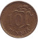 Монета 10 пенни. 1979 год, Финляндия. Монета 10 пенни. 1979 год, Финляндия.
