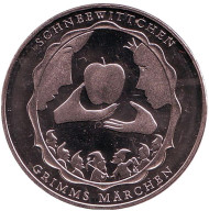 Монета 10 евро. 2013 год, Германия. Белоснежка. "Сказки братьев Гримм". Монета 10 евро. 2013 год, Германия. Белоснежка. "Сказки братьев Гримм".