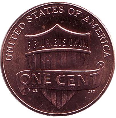 Монета 1 цент. 2017 год (P), США.