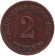 Монета 2 пфеннига. 1913 год (А), Германская империя.
