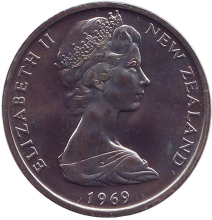 Монета 50 центов, 1969 год, Новая Зеландия. BU. Парусник "Endeavour". Монета 50 центов, 1969 год, Новая Зеландия. BU. Парусник "Endeavour".