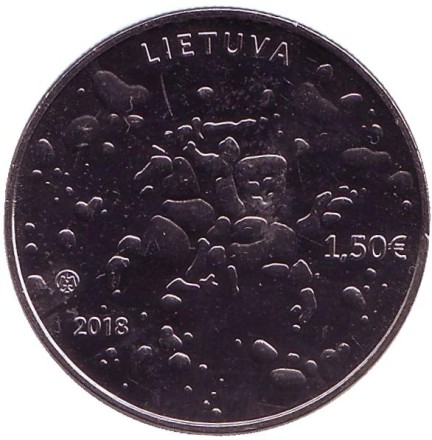 Монета 1,5 евро. 2018 год, Литва. Иван Купала. Серия "Традиционные литовские праздники". Монета 1,5 евро. 2018 год, Литва. Иван Купала. Серия "Традиционные литовские праздники".