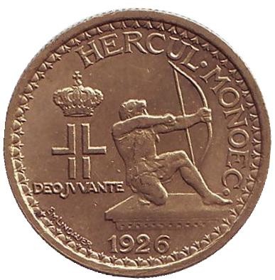 Монако 50 сантимов. 1926 год, Монако.