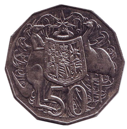 Монета 50 центов. 2012 год, Австралия.