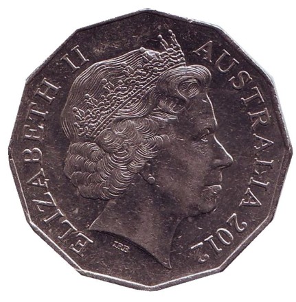 Монета 50 центов. 2012 год, Австралия.