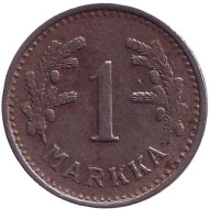Монета 1 марка. 1944 год, Финляндия. Монета 1 марка. 1944 год, Финляндия.
