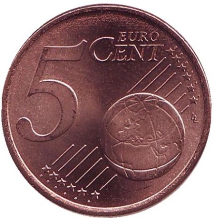 Монета 5 центов. 2016 год, Мальта.
