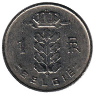 Монета 1 франк. 1967 год, Бельгия. (Belgie) Монета 1 франк. 1967 год, Бельгия. (Belgie)