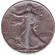 Монета 50 центов. 1942 год (P), США. Шагающая свобода.