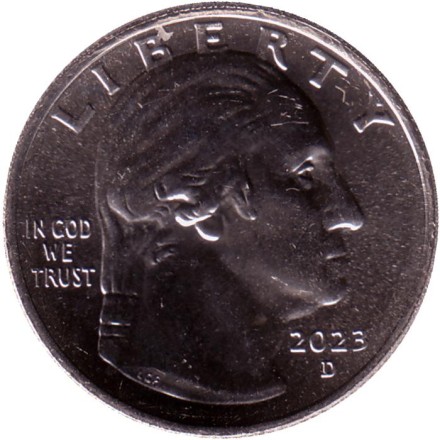 Монета 25 центов. 2023 год (D), США. Эдит Канакаоле. Серия "Американские женщины".