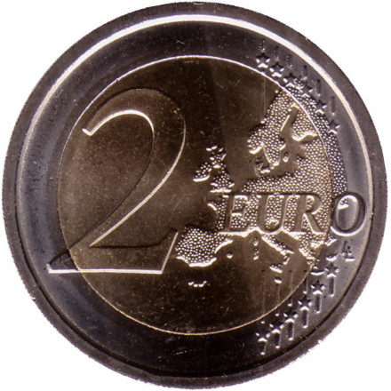 Монета 2 евро. 2023 год, Италия. 150 лет со дня смерти Алессандро Мандзони.