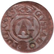 Монета 1 солид. Польша. Густав II Адольф. 1621-1632 гг. Шведская оккупация Риги. Монета 1 солид. Польша. Густав II Адольф. 1621-1632 гг. Шведская оккупация Риги.