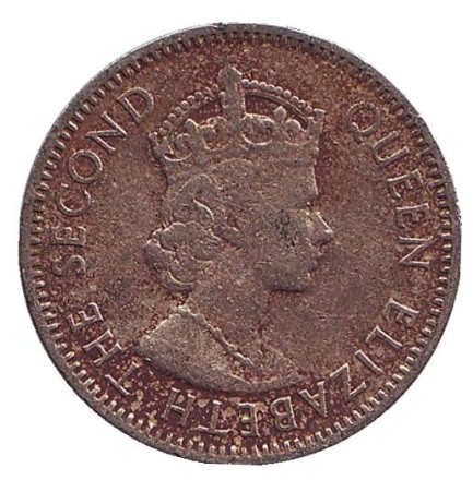 Монета 1 шиллинг. 1959 год, Британская Нигерия. Состояние - F. Монета 1 шиллинг. 1959 год, Британская Нигерия. Состояние - F.