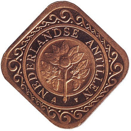 Монета 50 центов. 2004 год, Нидерландские Антильские острова. BU. Монета 50 центов. 2004 год, Нидерландские Антильские острова. BU.