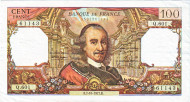 Банкнота 100 франков. 1971 год, Франция.