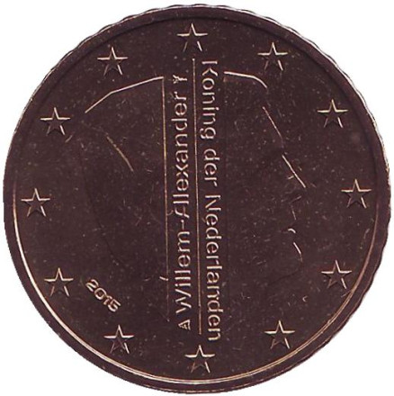 Монета 50 евроцентов. 2015 год, Нидерланды.