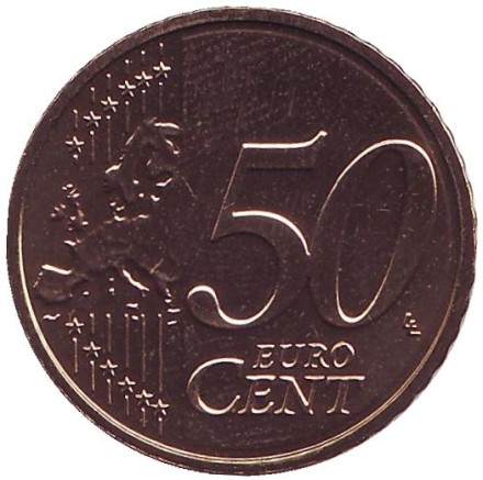 Монета 50 евроцентов. 2015 год, Нидерланды. Монета 50 евроцентов. 2015 год, Нидерланды.