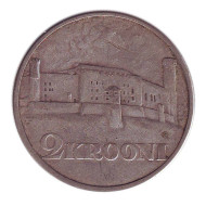Монета 2 кроны, 1930 год, Эстония. Замок Тоомпеа (Toompea) в Таллине.