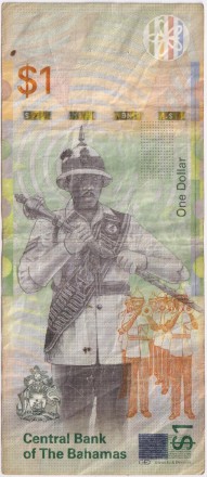 Банкнота 1 доллар. 2017 год, Багамские острова. Линден Пиндлинг.