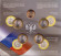 Набор монет серии "Российская Федерация", выпуск №6. 2010 год, СПМД. 
