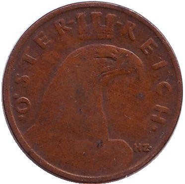Монета 1 грош. 1930 год, Австрия. Монета 1 грош. 1930 год, Австрия.