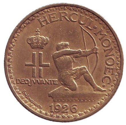 Монако 1 франк. 1926 год, Монако.