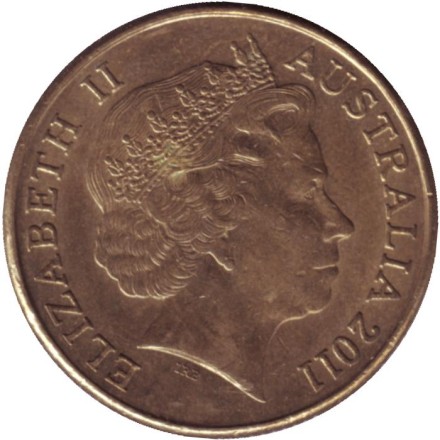 Монета 1 доллар. 2011 год, Австралия. Кенгуру. Монета 1 доллар. 2011 год, Австралия. Кенгуру.