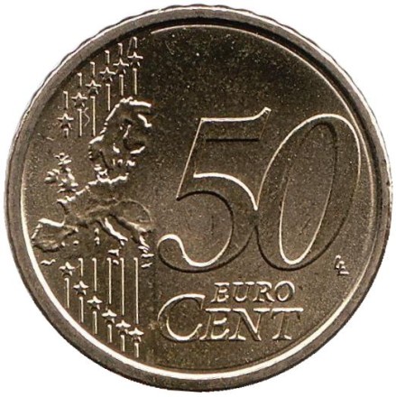 Монета 50 центов. 2018 год, Сан-Марино.