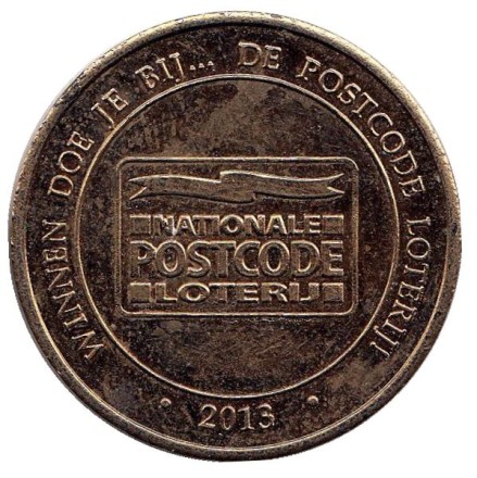48,9 Miljoen. Postcode Loterij. Почтовая лотерея. Лотерейный жетон. 2013 год, Нидерланды. 48,9 Miljoen. Postcode Loterij. Почтовая лотерея. Лотерейный жетон. 2013 год, Нидерланды.