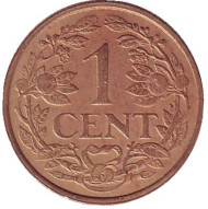 Монета 1 цент. 1959 год, Суринам. Монета 1 цент. 1959 год, Суринам.