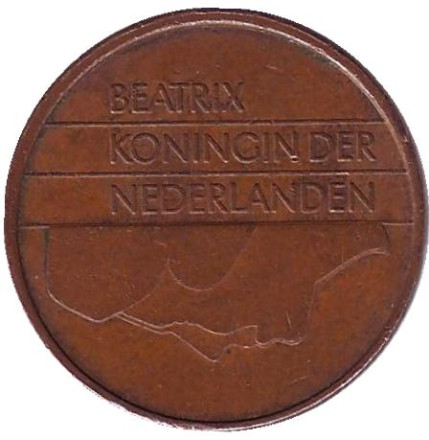Монета 5 центов. 1983 год, Нидерланды. Монета 5 центов. 1983 год, Нидерланды.