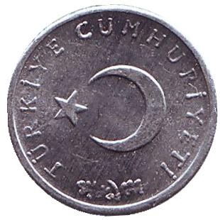 Монета 1 куруш. 1975 год, Турция. Монета 1 куруш. 1975 год, Турция.