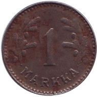 Монета 1 марка. 1948 год, Финляндия.  Монета 1 марка. 1948 год, Финляндия.