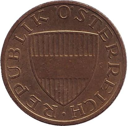 Монета 50 грошей. 1982 год, Австрия. Монета 50 грошей. 1982 год, Австрия.