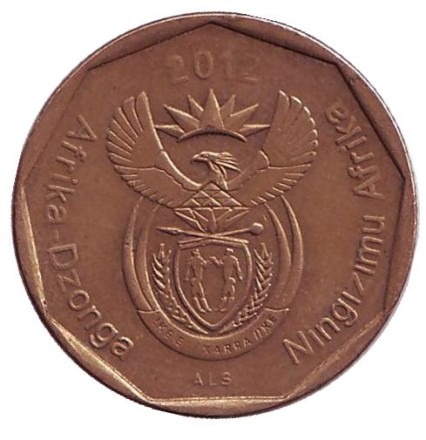 Монета 50 центов. 2012 год, ЮАР. Стрелитция.