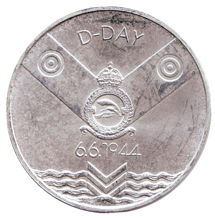 Монета 200 крон. 1994 год, Словакия. 50 лет Высадке в Нормандии. D-Day.