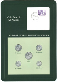 25 лет освобождения от фашистских захватчиков. Набор монет в буклете. 1969 год, Албания. 25 лет освобождения от фашистских захватчиков. Набор монет в буклете. 1969 год, Албания.
