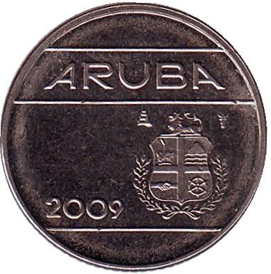 Монета 10 центов. 2009 год, Аруба.