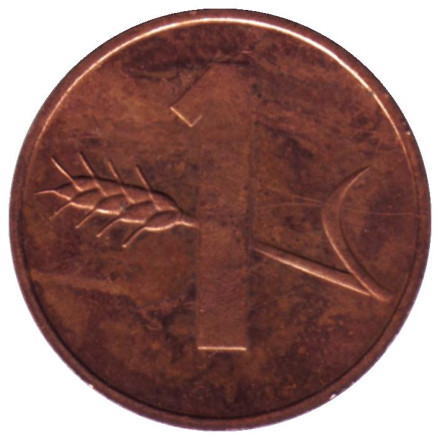 Монета 1 раппен. 1984 год, Швейцария.