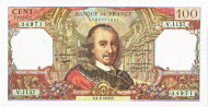 Банкнота 100 франков. 1978 год, Франция.