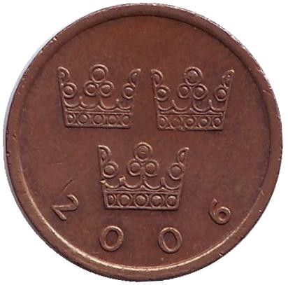 Монета 50 эре. 2006 год, Швеция.
