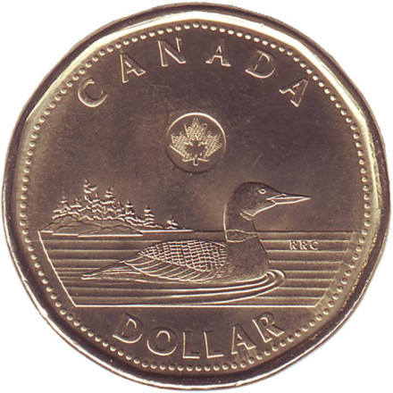 Монета 1 доллар. 2020 год, Канада. Утка.
