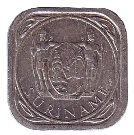 Монета 5 центов. 1978 год, Суринам. Монета 5 центов. 1978 год, Суринам.